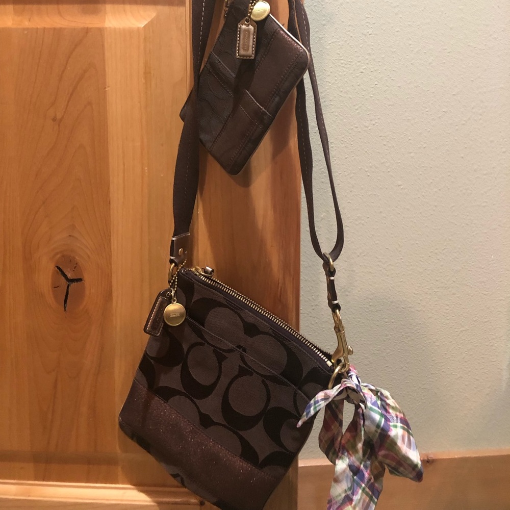 Coach crossbody with wallet